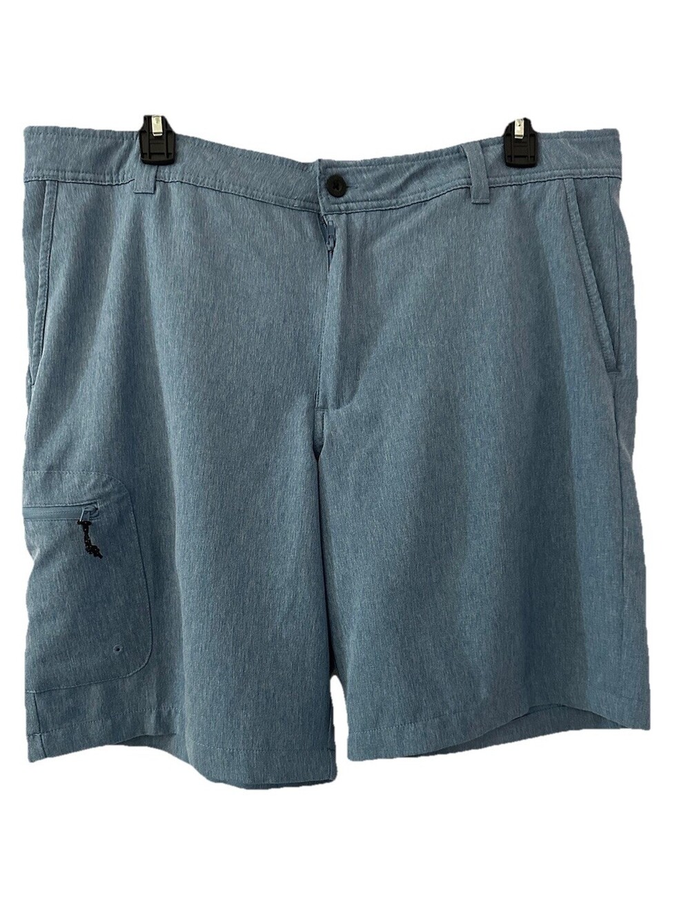 Magellan Fish Gear Fishing Shorts Mens Chino Size 40 Light Baby Blue Mint